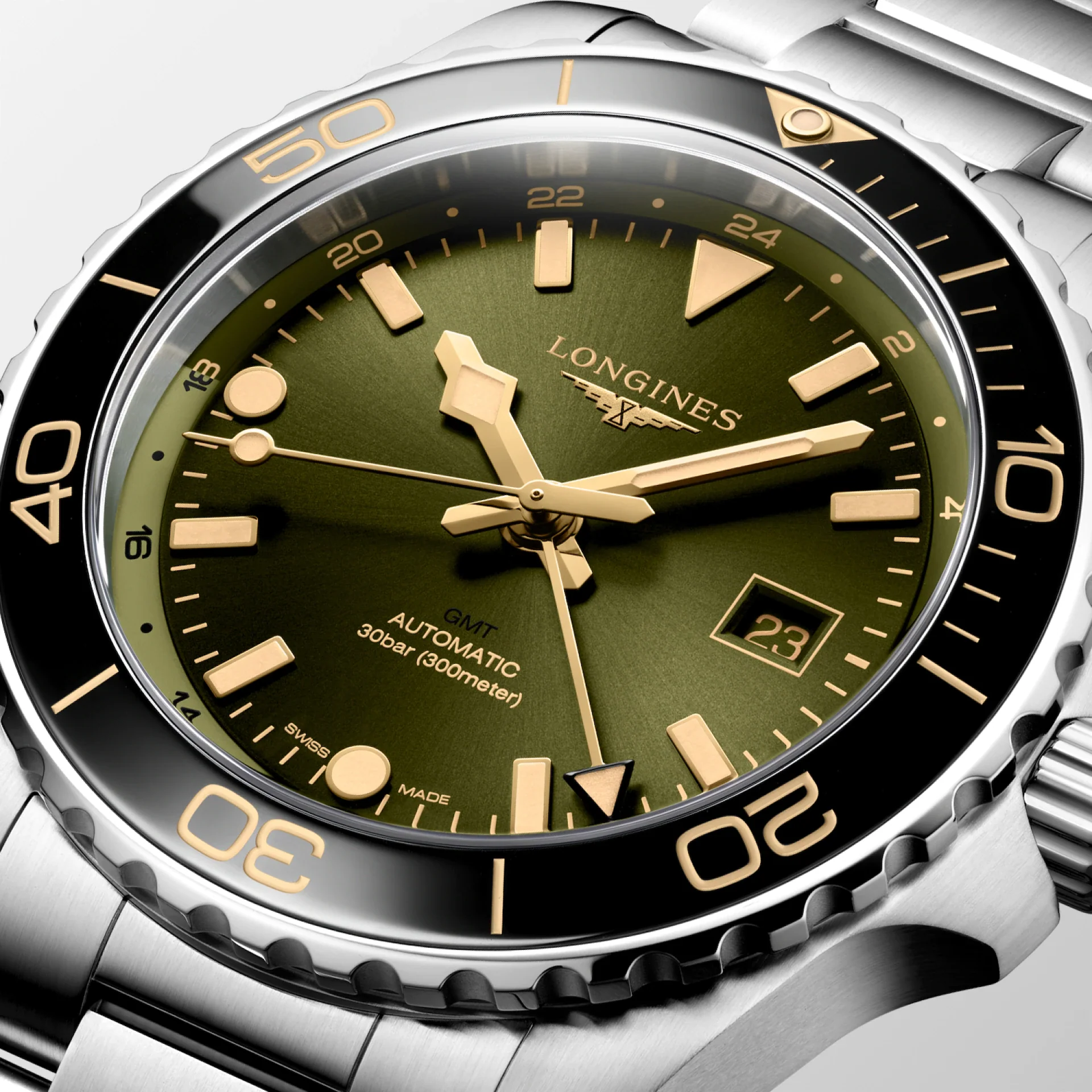 Longines Hydroconquest 43mm Watch with Green Dial - Image 2