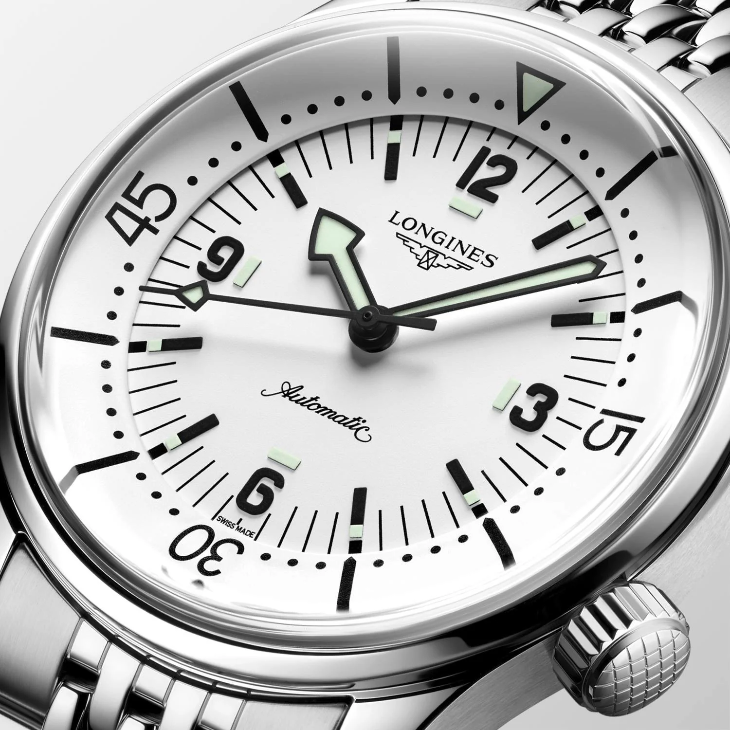 Longines Legend Diver 39mm Watch with White Dial - Image 2