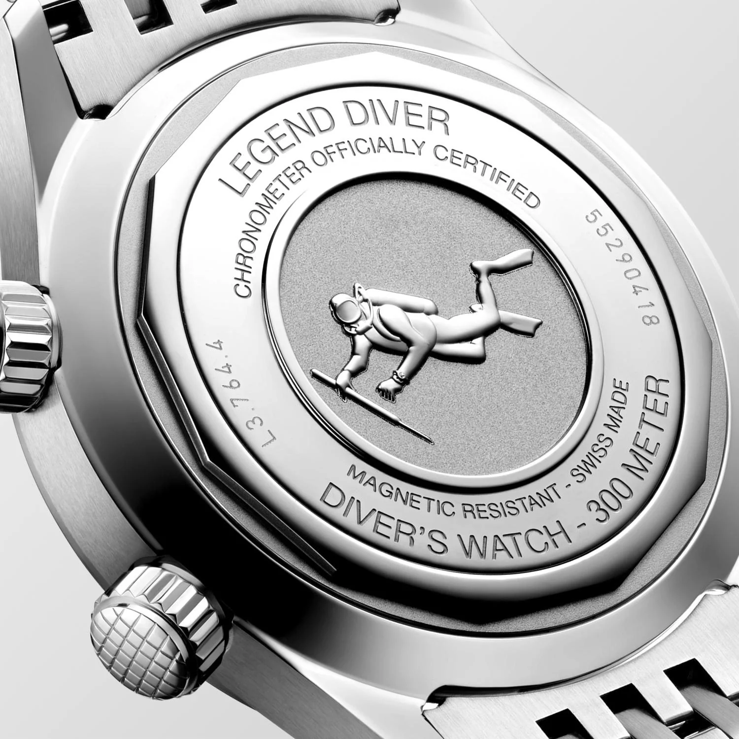 Longines Legend Diver 39mm Watch with White Dial - Image 3