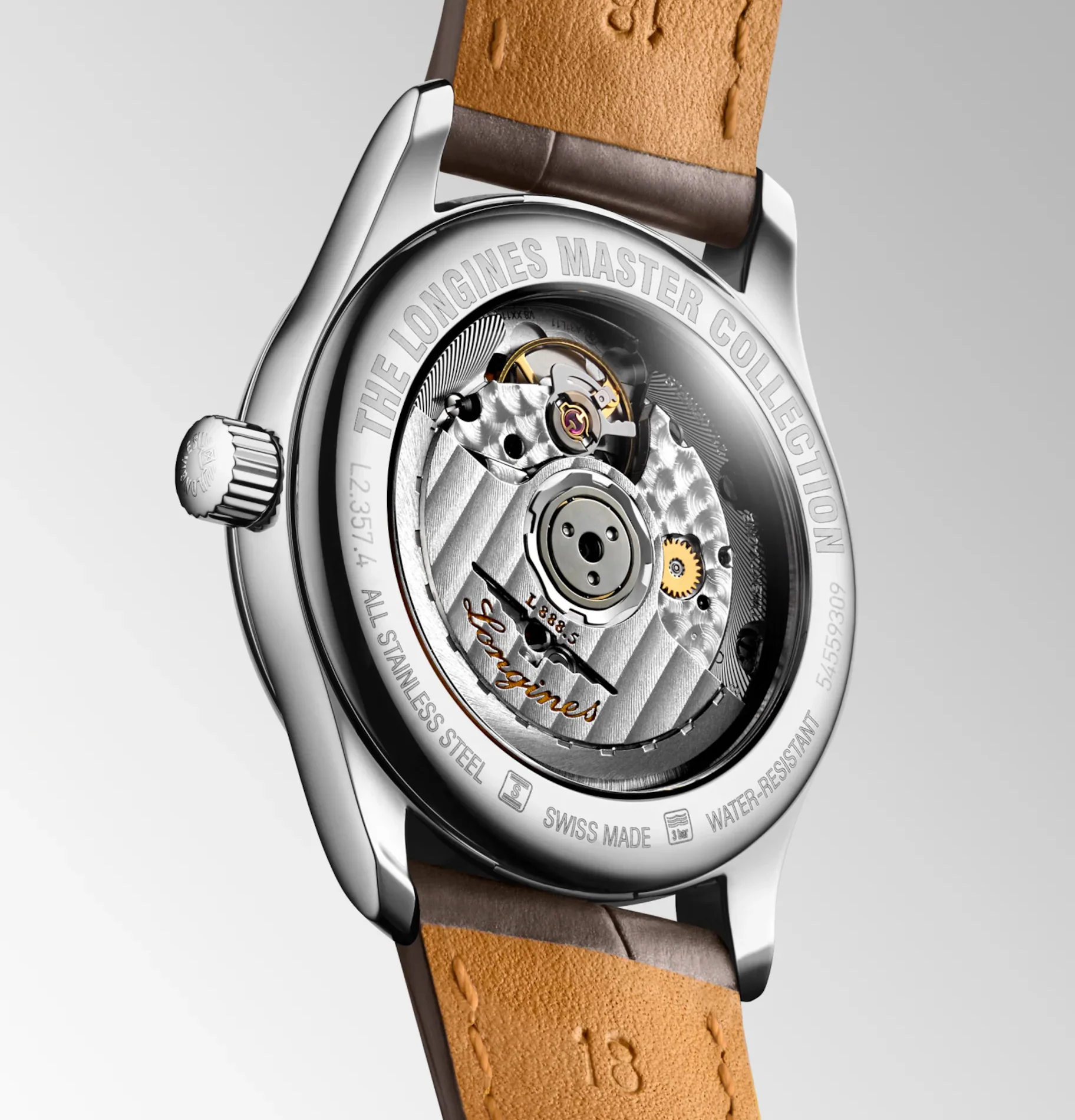 Longines Master 34mm Watch with Beige Dial - Image 3