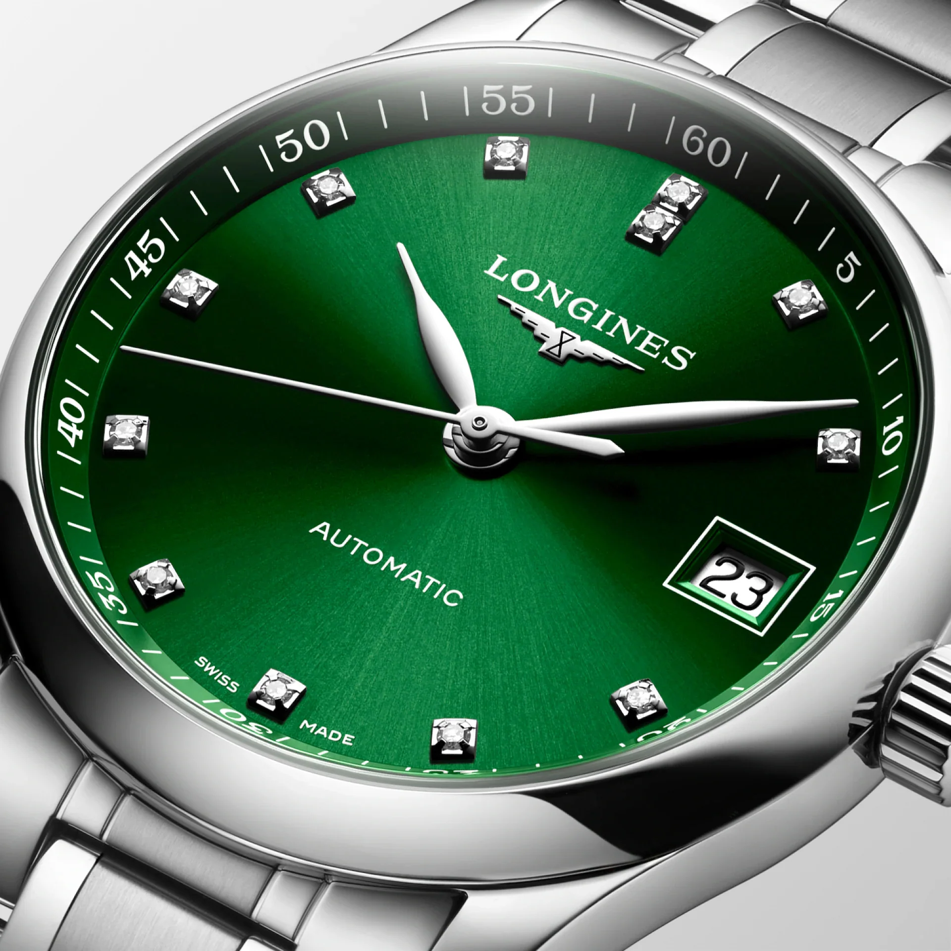 Longines Master 34mm Watch with Green Dial - Image 2