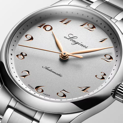 Longines Master 34mm Watch with Pink Hands - Image 2