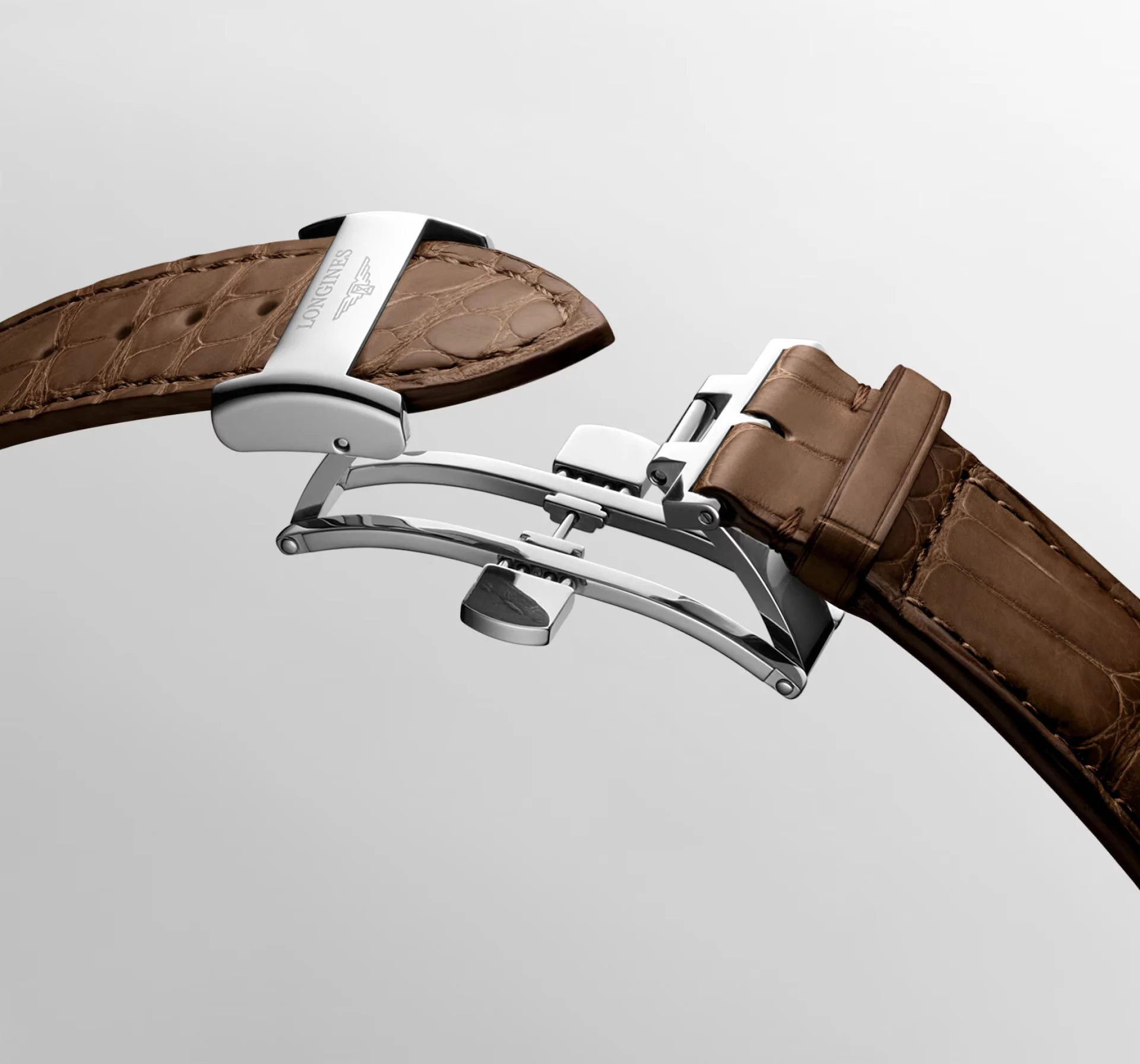 Longines Master 40mm Watch with Brown Leather Strap - Image 4