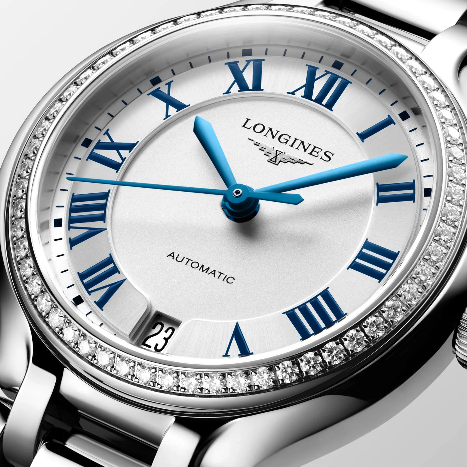 Longines PrimaLuna 34mm Watch with Diamonds - Image 3