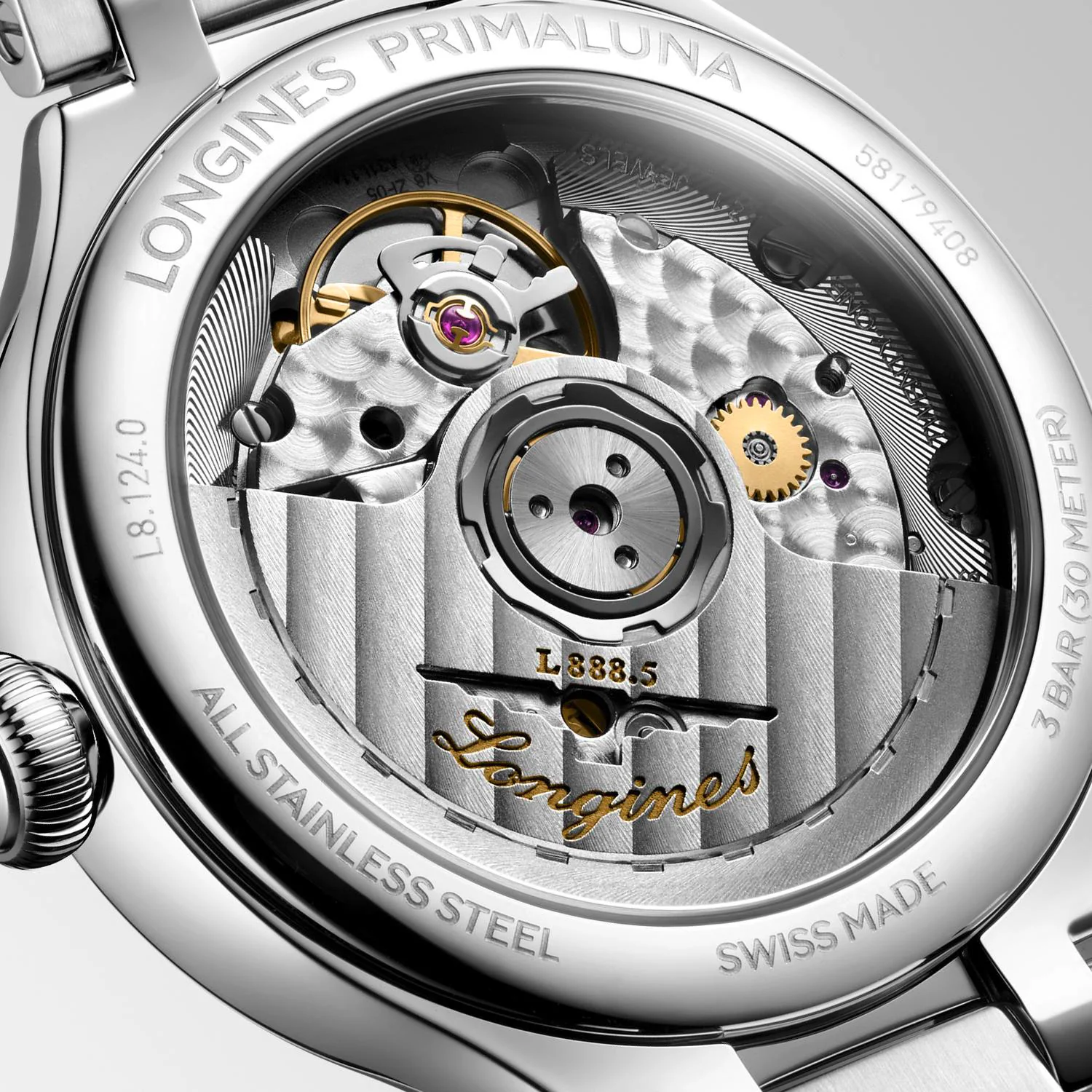 Longines PrimaLuna 34mm Watch with Diamonds - Image 4