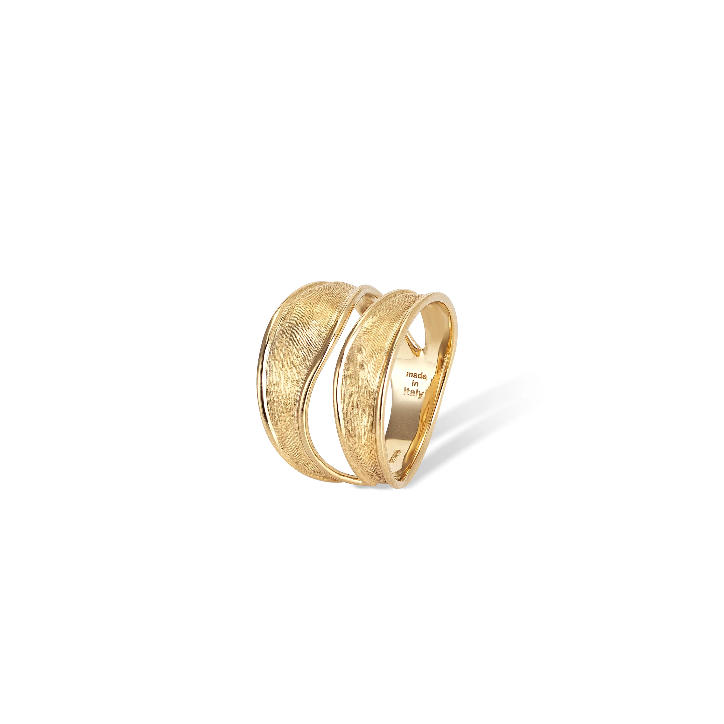 Marco Bicego 18K Yellow Gold Lunaria 2-Row Ring, Size 7