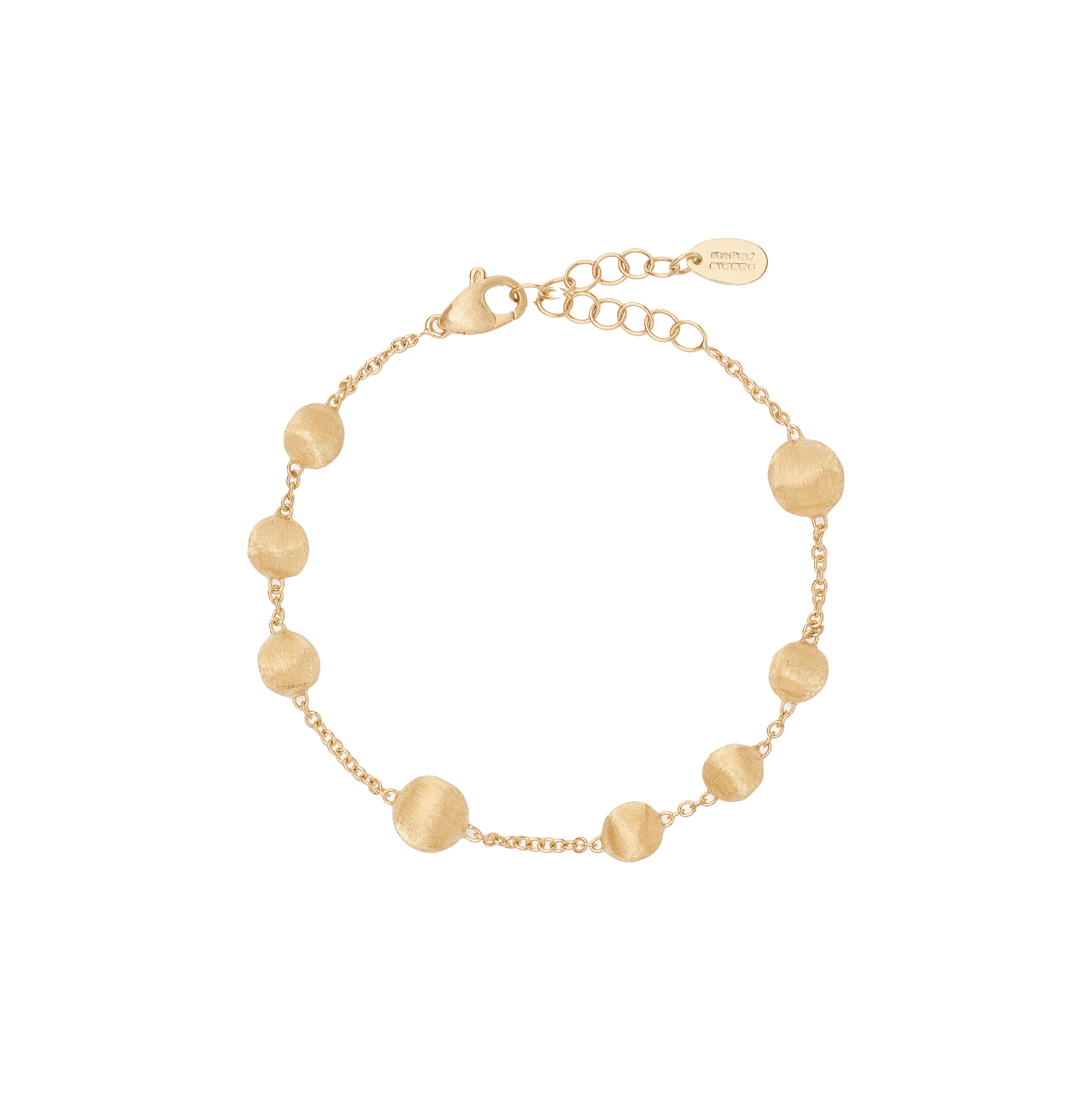 Marco Bicego Africa Yellow Gold Hand Engraved Adjustable Bracelet