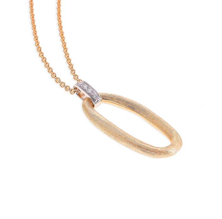 Marco Bicego Jaipur Link Yellow & White Gold Pendant Necklace with Diamonds - Image 2