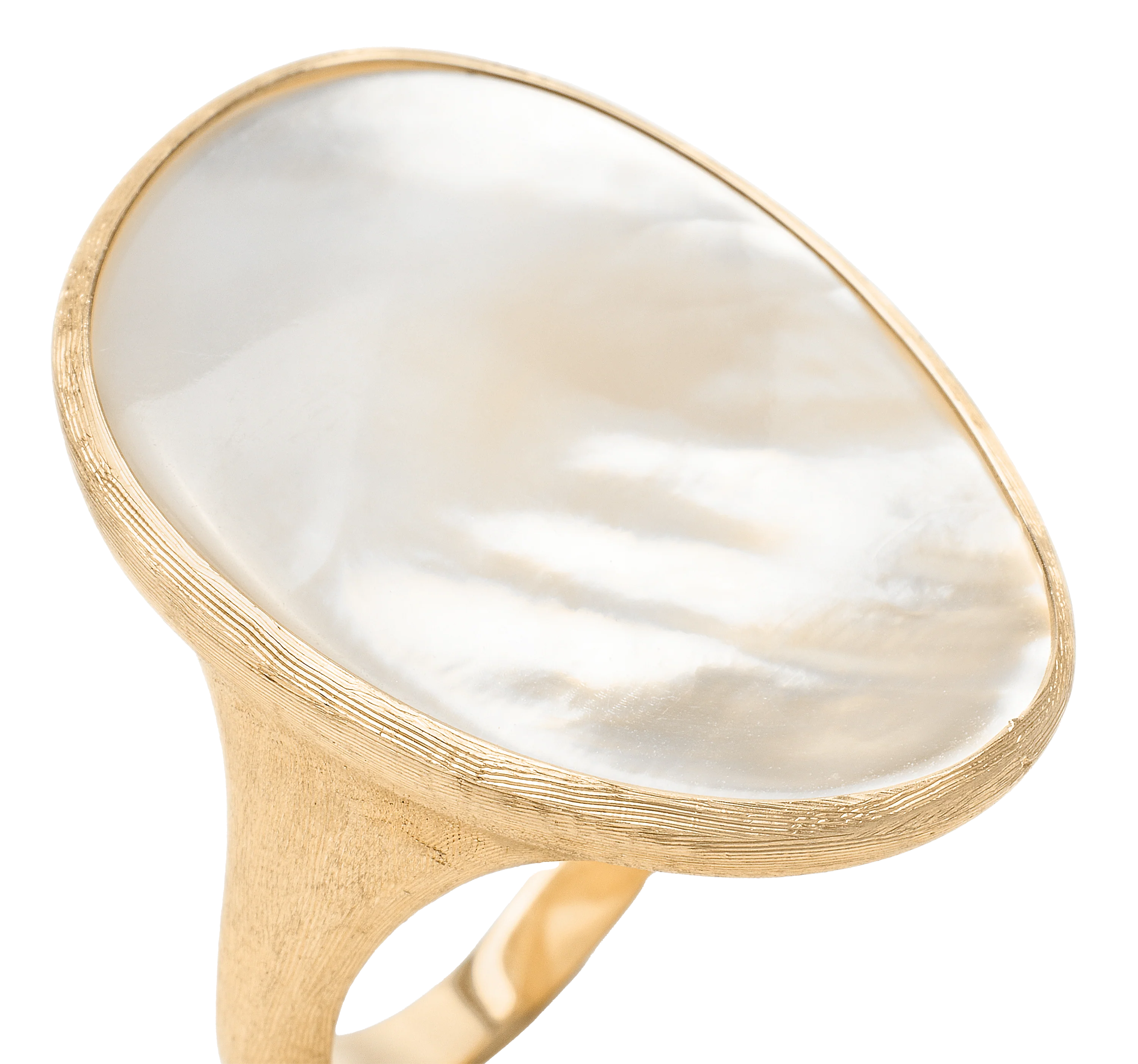 Marco Bicego Lunaria Mother of Pearl Cocktail Ring - Image 3