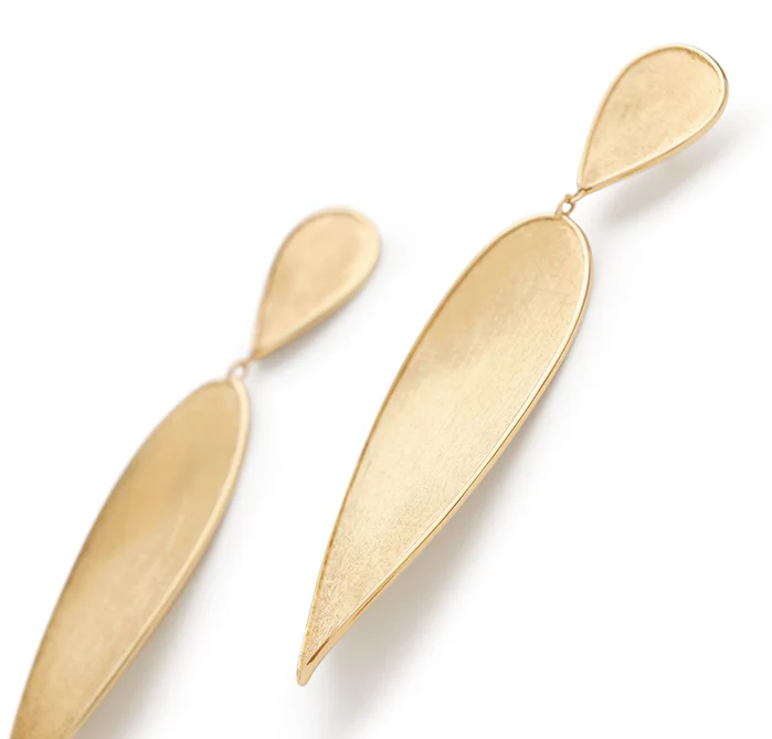 Marco Bicego Lunaria Slim Twist Double Drop Earrings - Image 2