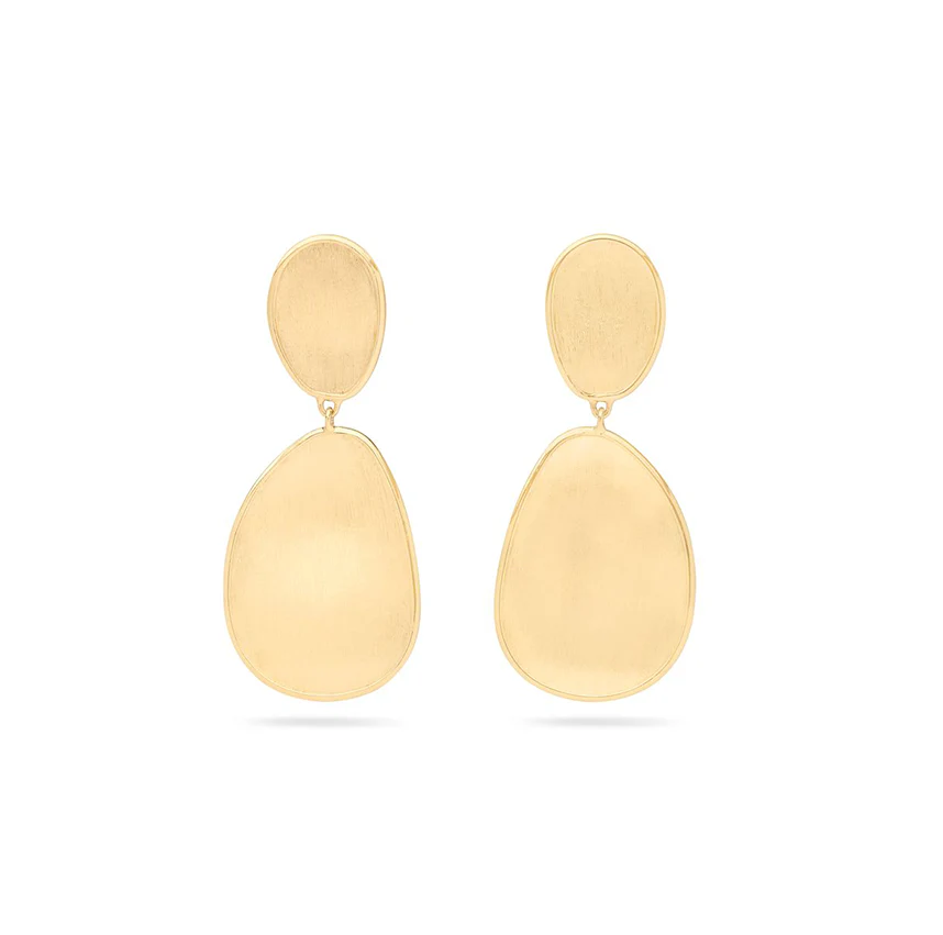 Marco Bicego Lunaria Yellow Gold Small Double Drop Earrings