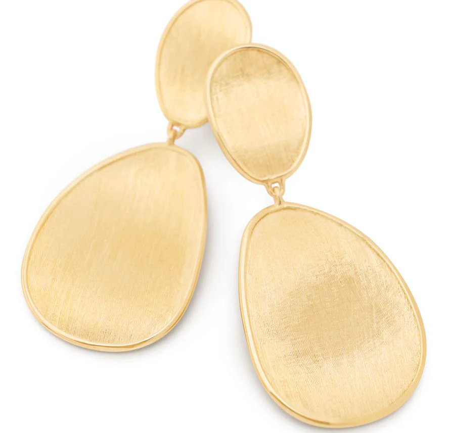 Marco Bicego Lunaria Yellow Gold Small Double Drop Earrings - Image 2