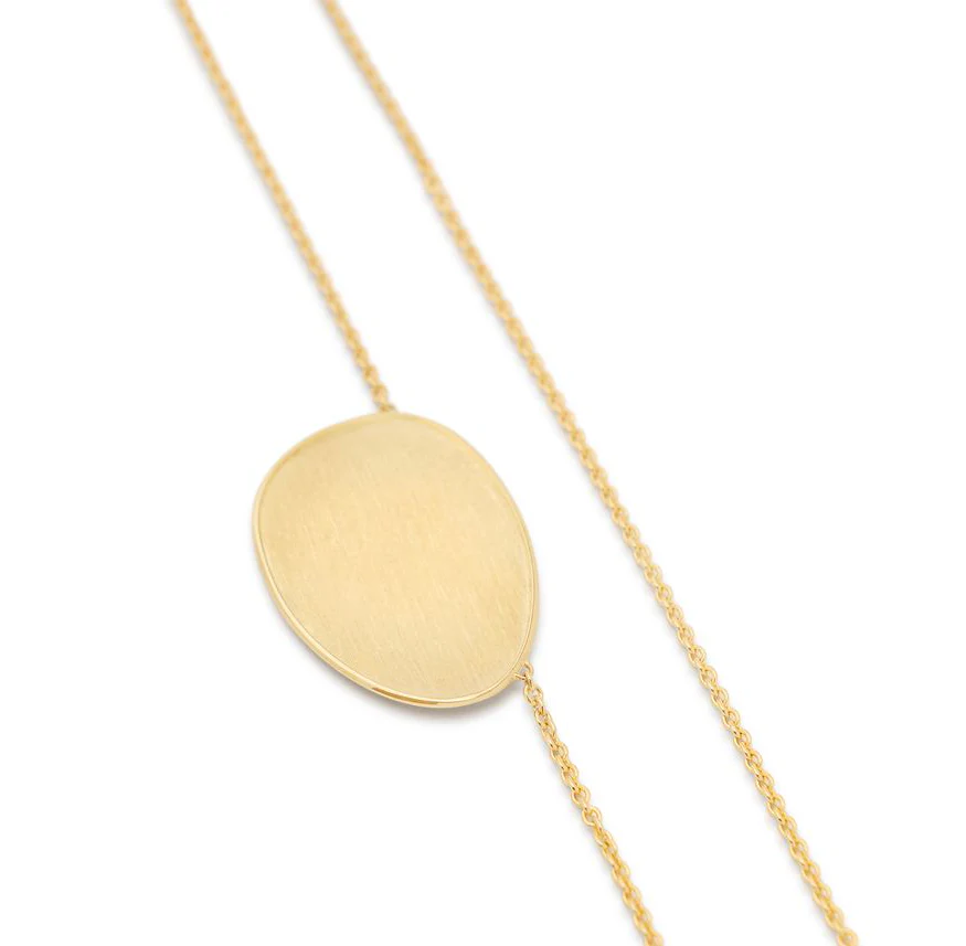 Marco Bicego Lunaria Yellow Gold Small Petal Pendant Necklace - Image 2