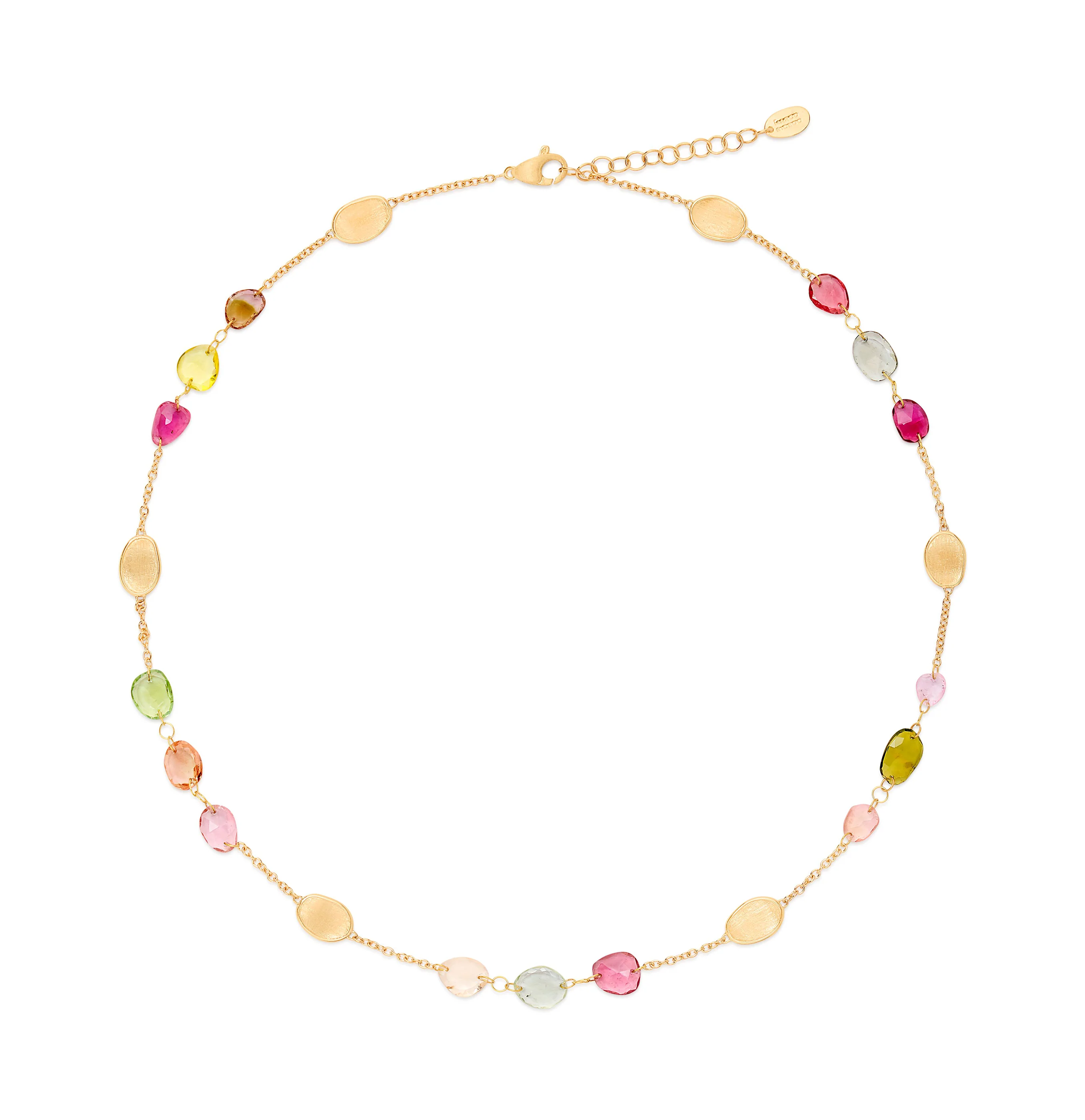 Marco Bicego Lunaria Yellow Gold Tourmaline Necklace