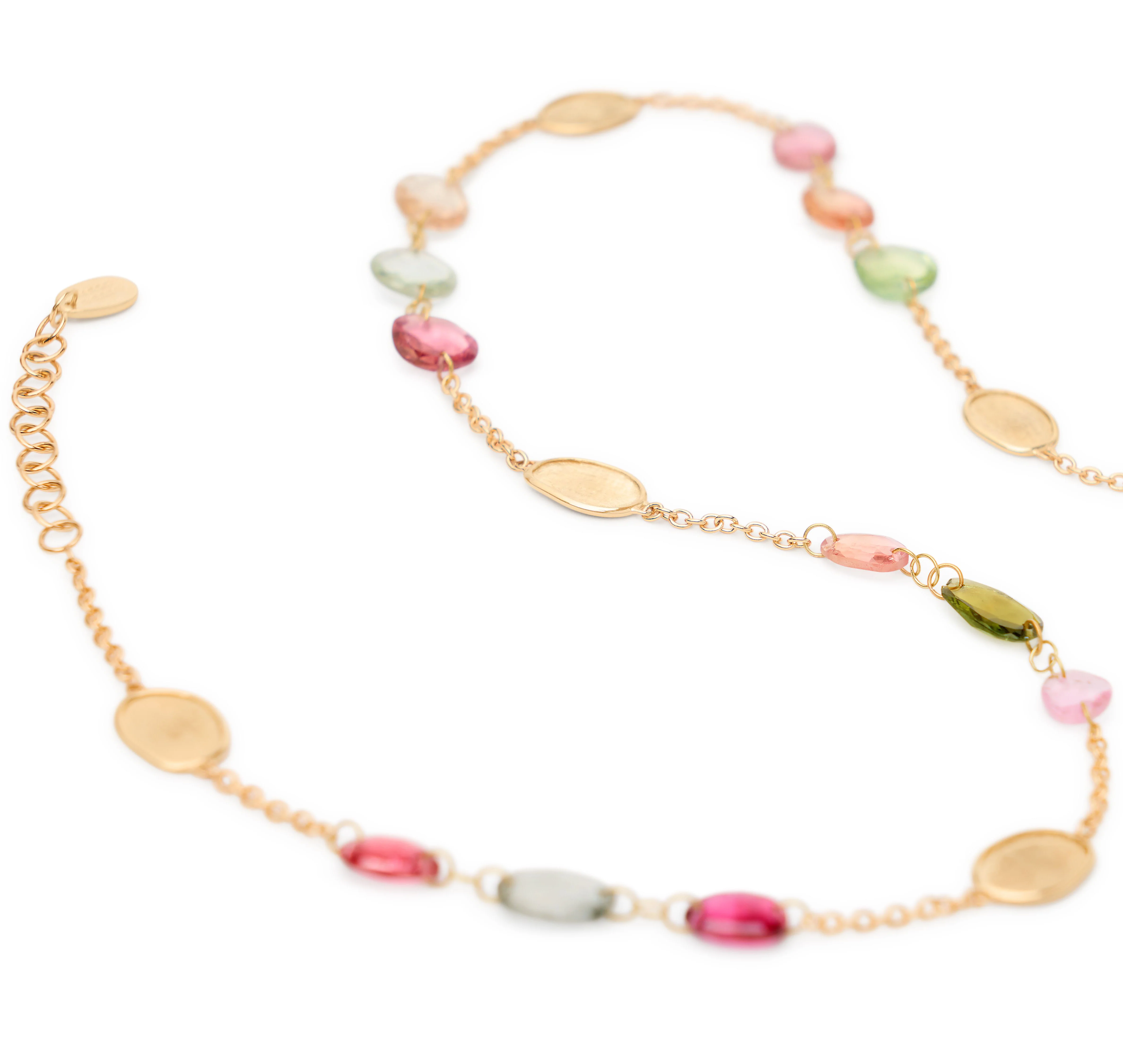 Marco Bicego Lunaria Yellow Gold Tourmaline Necklace - Image 2