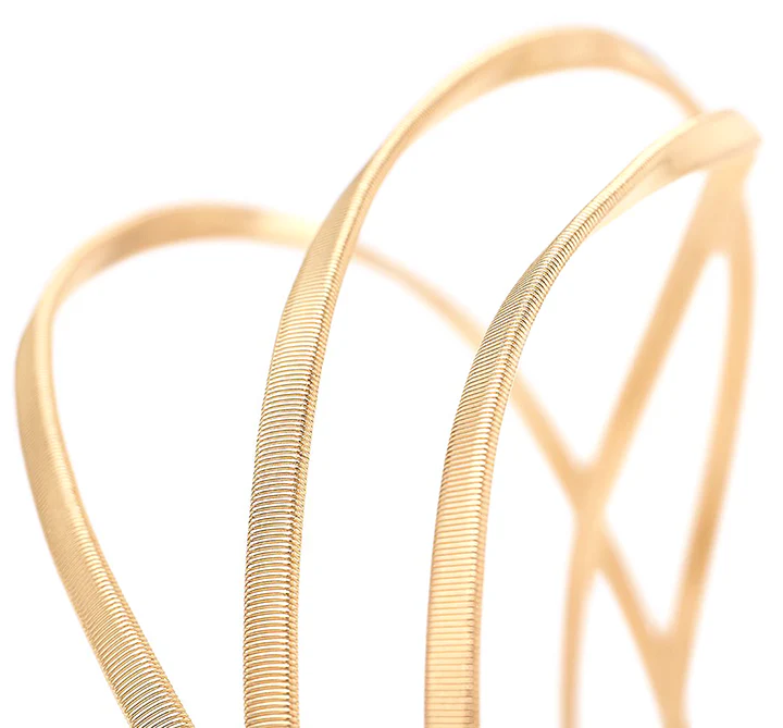Marco Bicego Marrakech Yellow Gold 3-Strand Twisted Bangle - Image 3