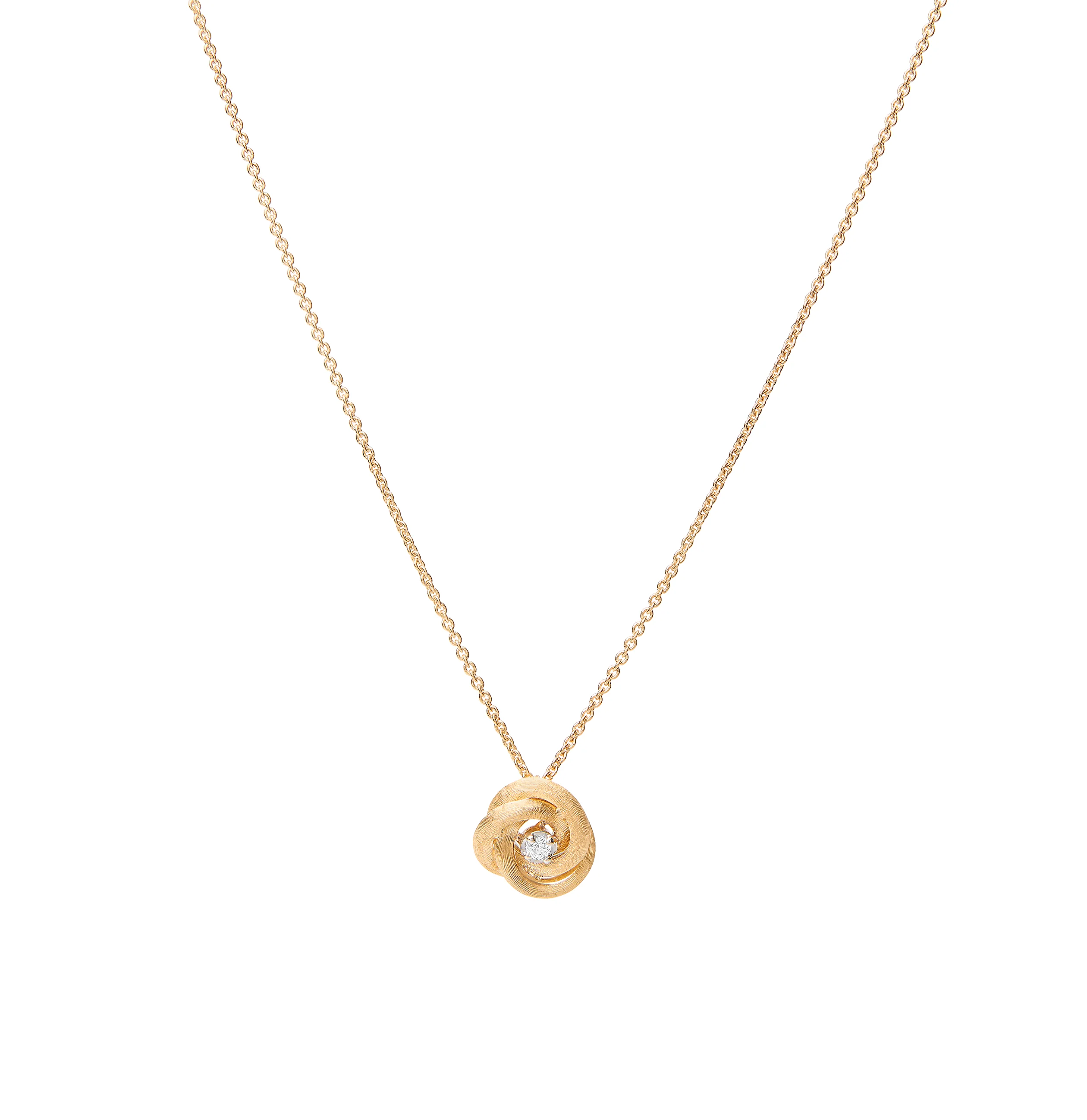 Marco Bicego Mixed Metals Jaipur Knot Diamond Pendant Necklace