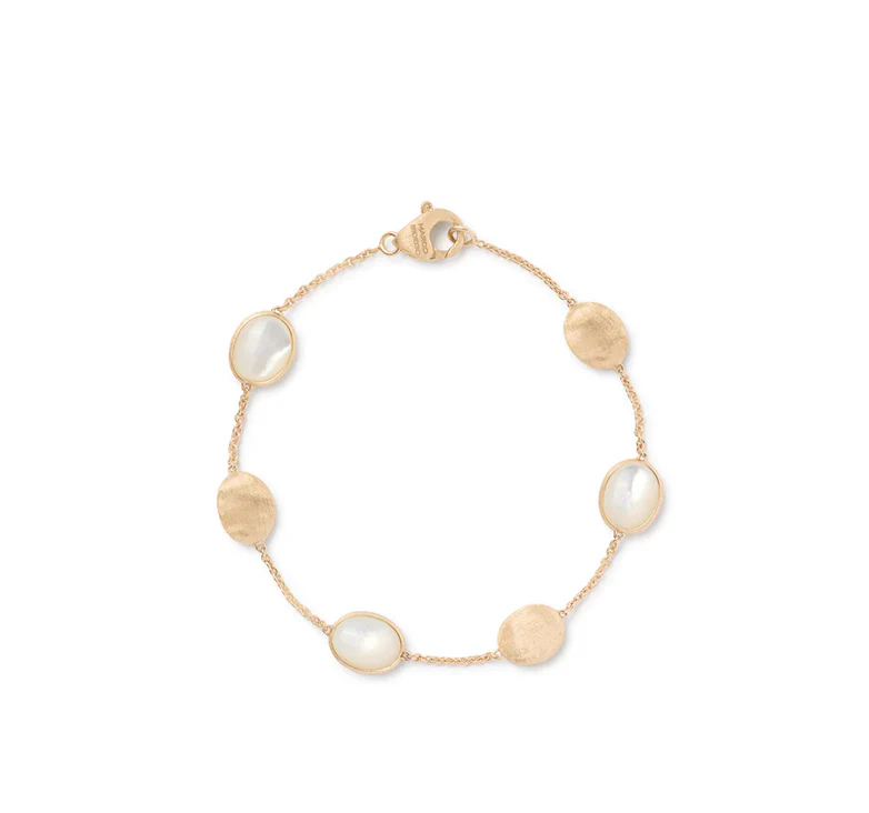Marco Bicego Siviglia Yellow Gold and Mother of Pearl Bracelet