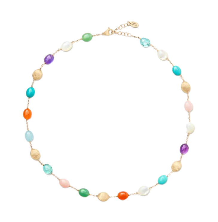 Marco Bicego Siviglia Yellow Gold Mixed Stone Choker Necklace