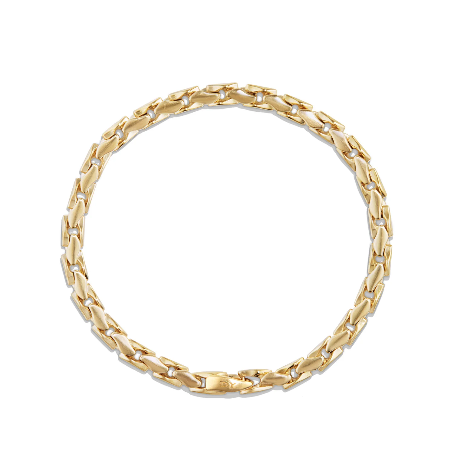 Medium Fluted Chain Bracelet in 18K Gold, 5mm - Image 2