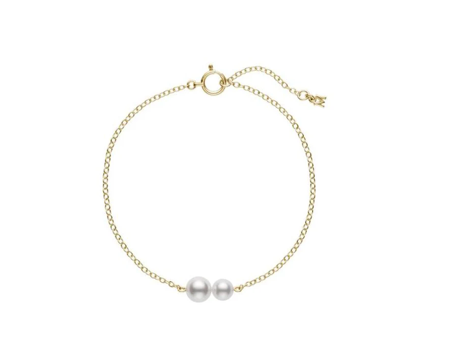Mikimoto A+ Akoya Pearl Cluster Station Bracelet - Image 2