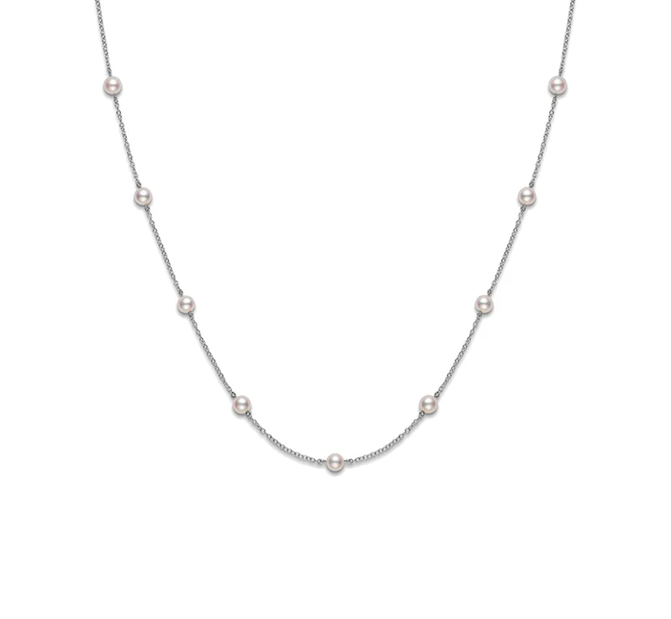 Mikimoto Akoya Cultured Pearl Station Necklace