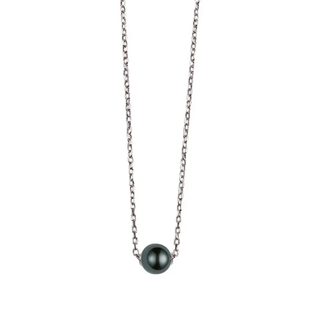 Mikimoto Japan 10mm Black South Sea Pearl Pendant