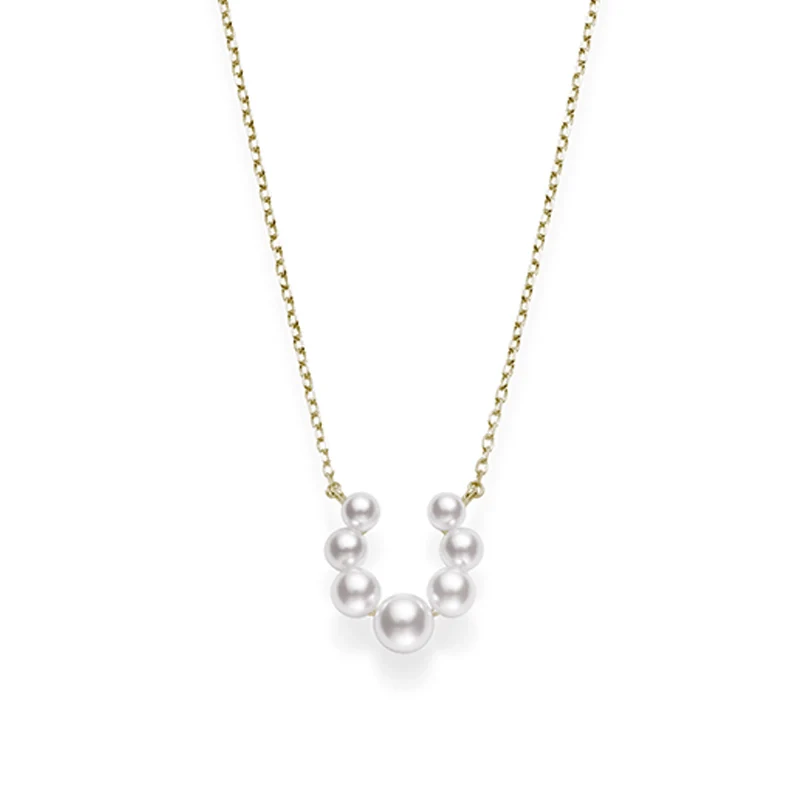Mikimoto Yellow Gold Akoya A+ Pearl Bubble Pendant