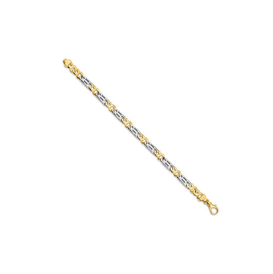 Sabel Collection Mixed Metals Fancy Link Bracelet