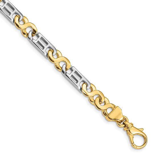 Sabel Collection Mixed Metals Fancy Link Bracelet - Image 2