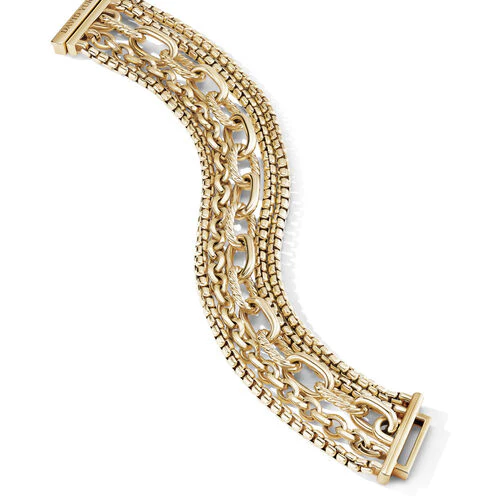 Multi Row Chain Bracelet in 18K Yellow Gold - Image 2