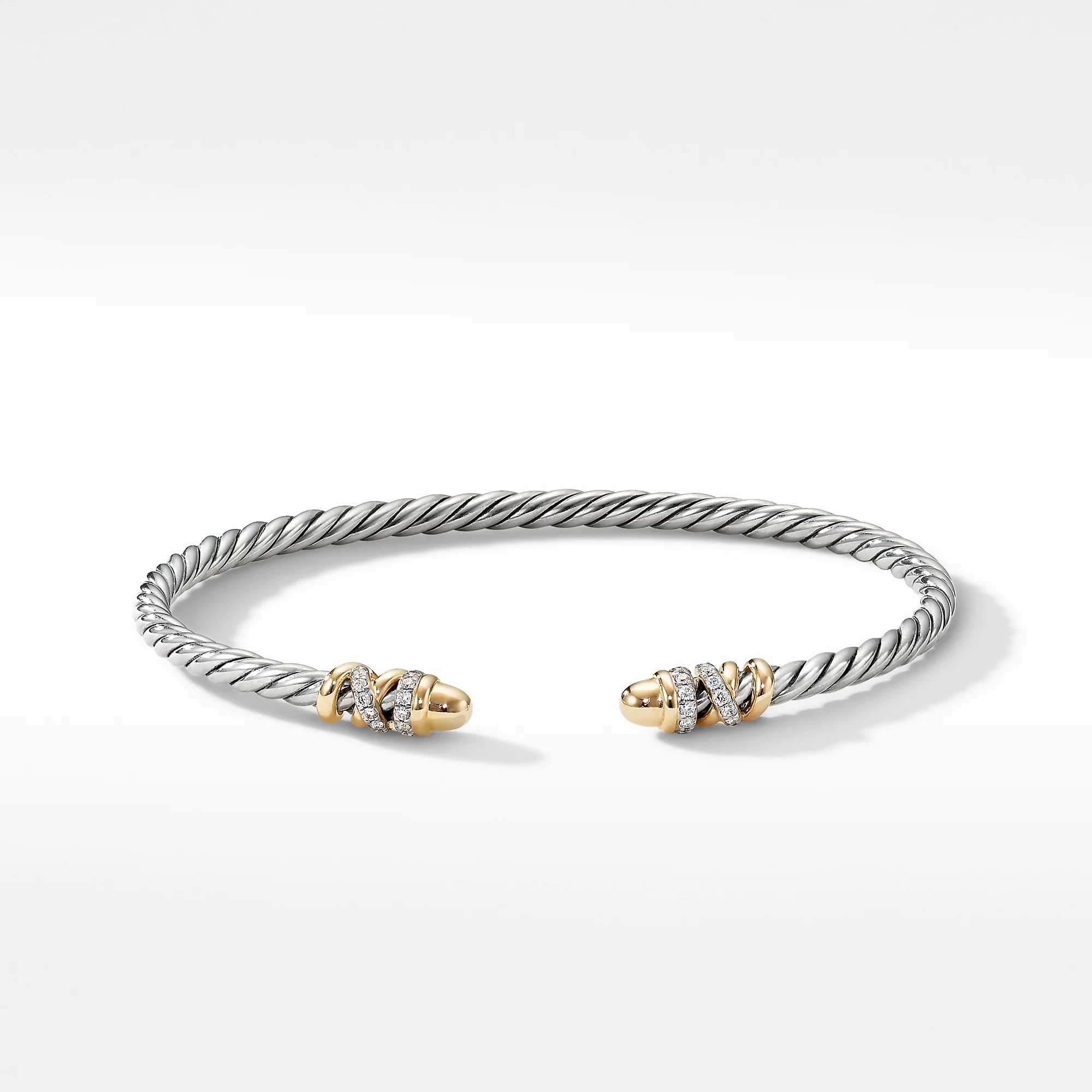 David Yurman The DY Helena Collection Bracelet in Silver and 18-Karat Yellow Gold - Image 2