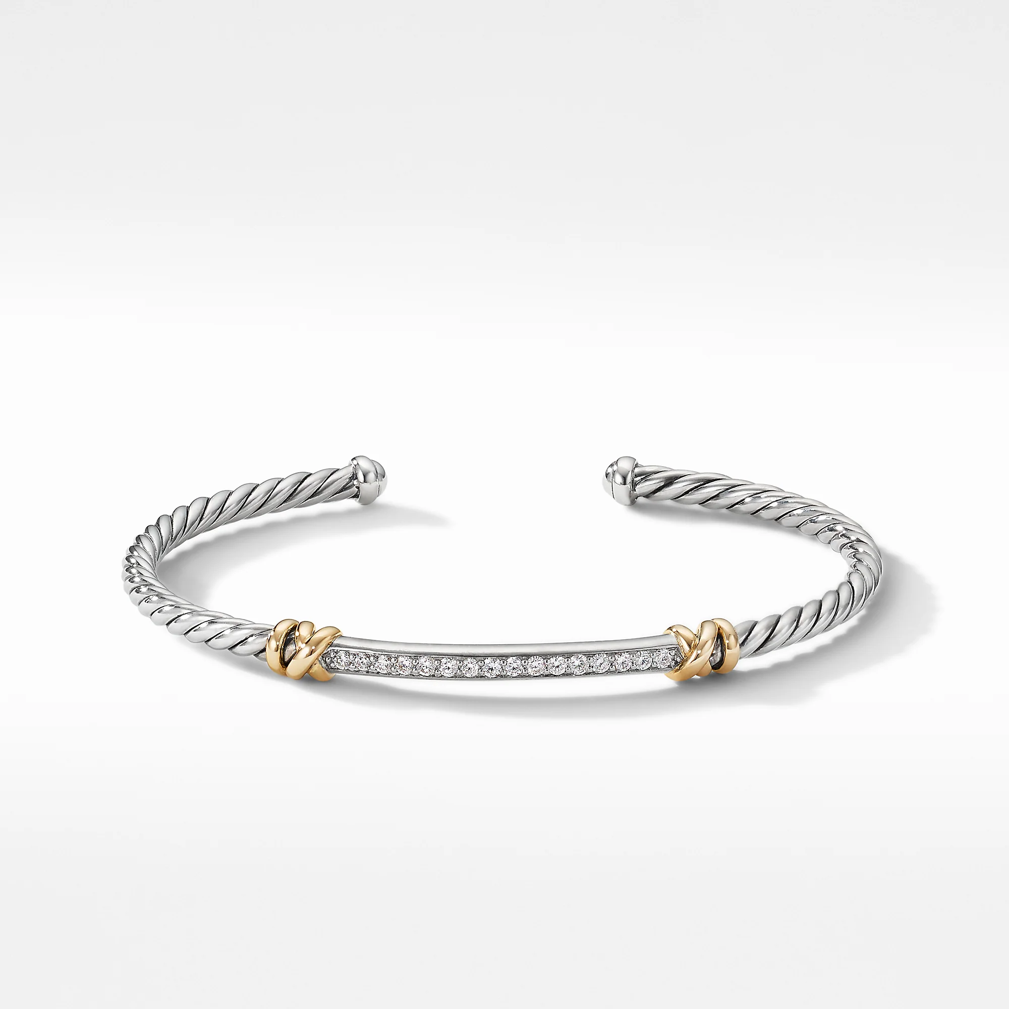 David Yurman The DY Helena Collection Bracelet in Silver and 18-Karat Yellow Gold - Image 2