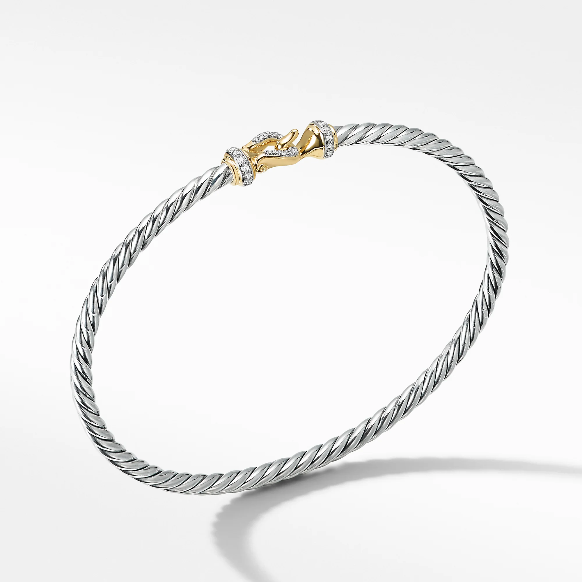 David Yurman The Cable Collection® Bracelet in Silver and 18-Karat Yellow Gold