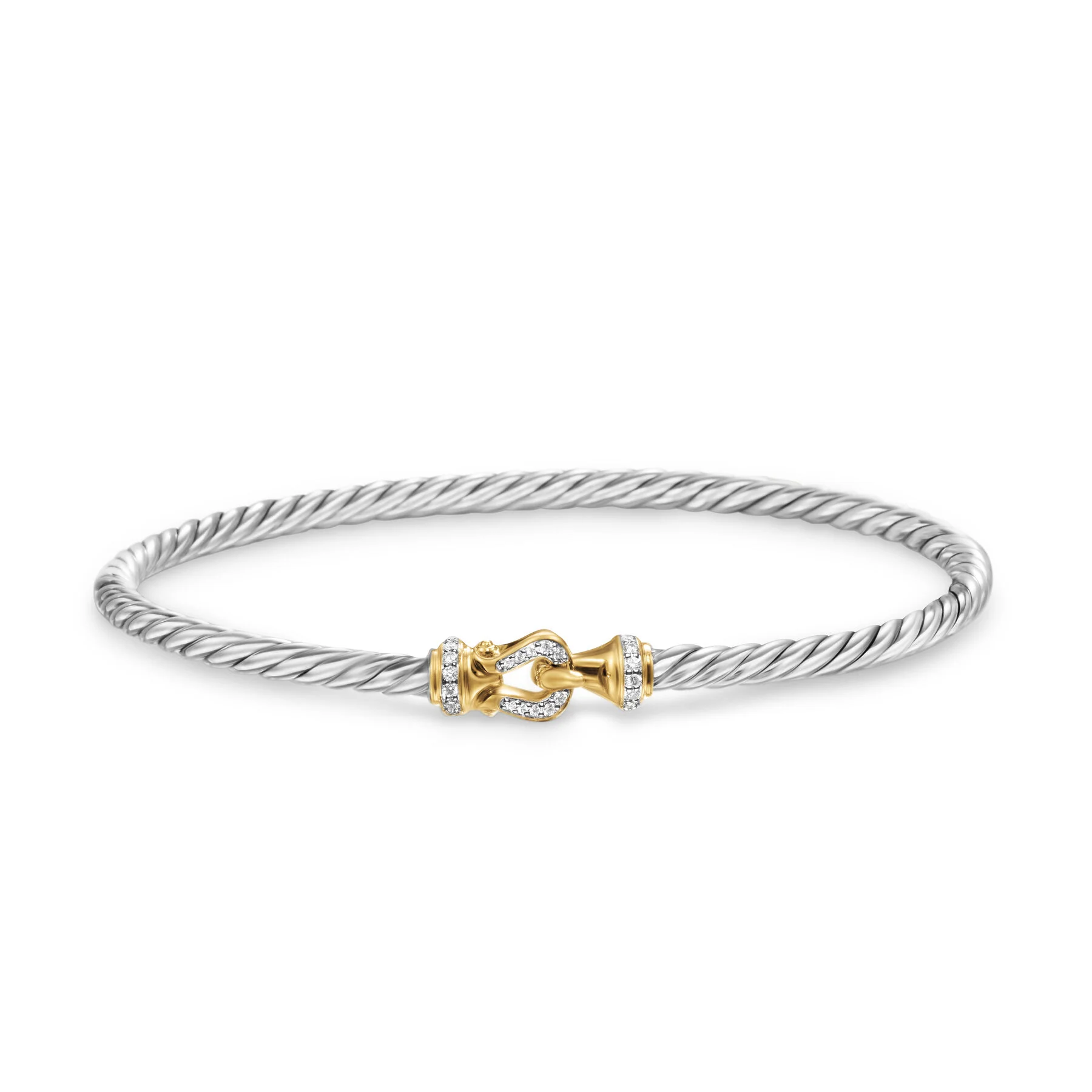 David Yurman The Cable Collection® Bracelet in Silver and 18-Karat Yellow Gold - Image 3