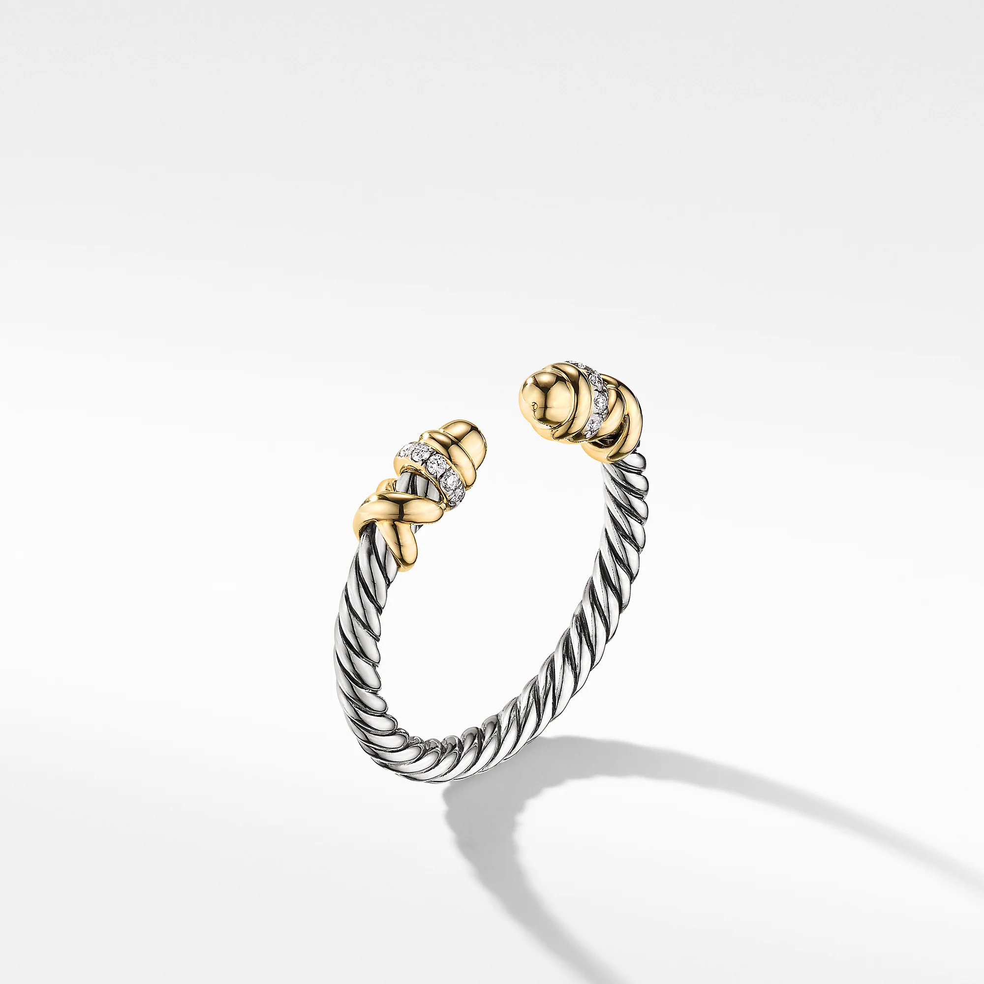 David Yurman The DY Helena Collection Ring in Silver and 18-Karat Yellow Gold