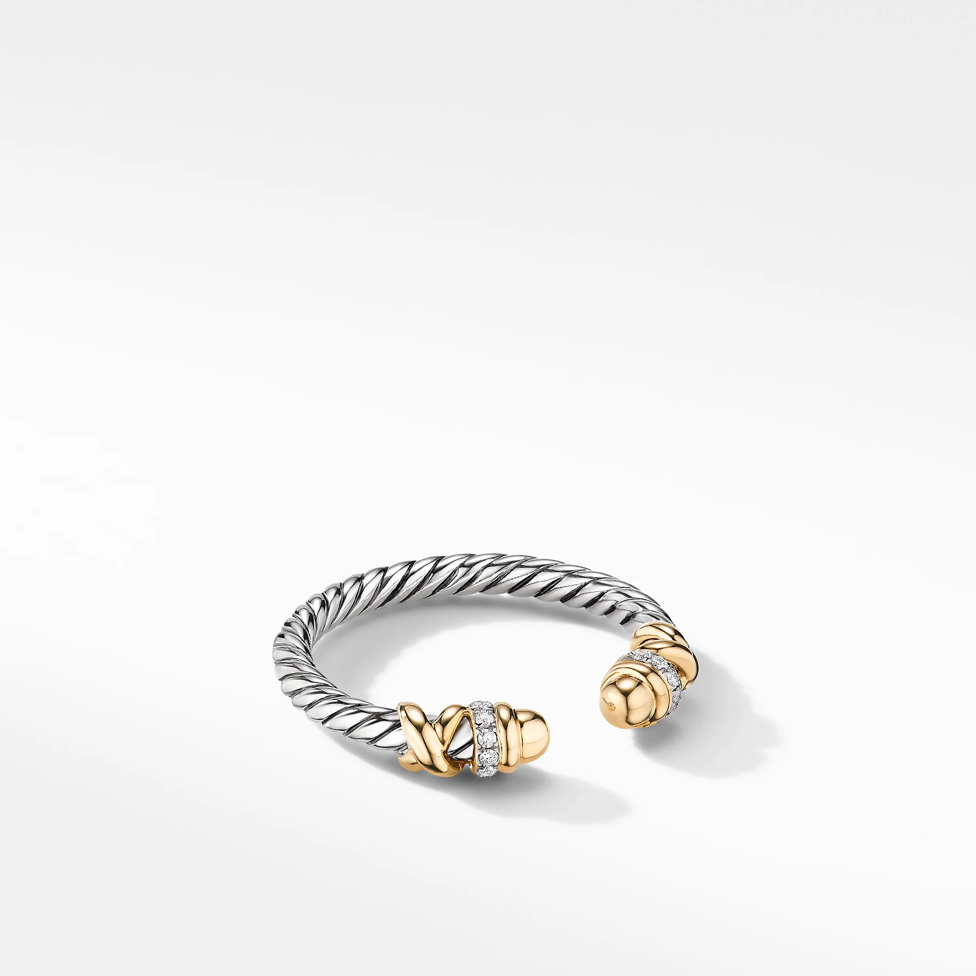 David Yurman The DY Helena Collection Ring in Silver and 18-Karat Yellow Gold - Image 2
