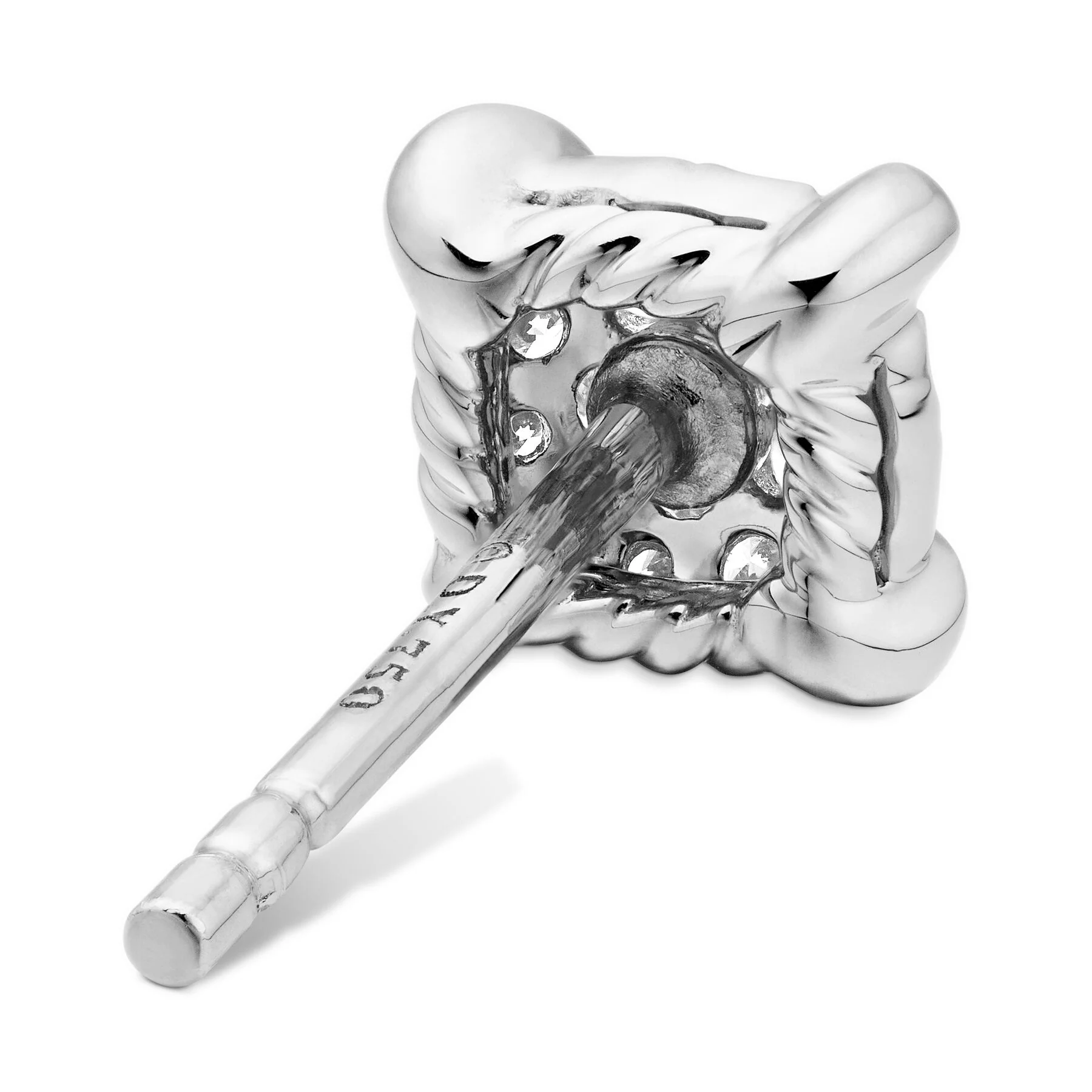 David Yurman The Châtelaine® Collection Earring in 18-Karat White Gold - Image 4