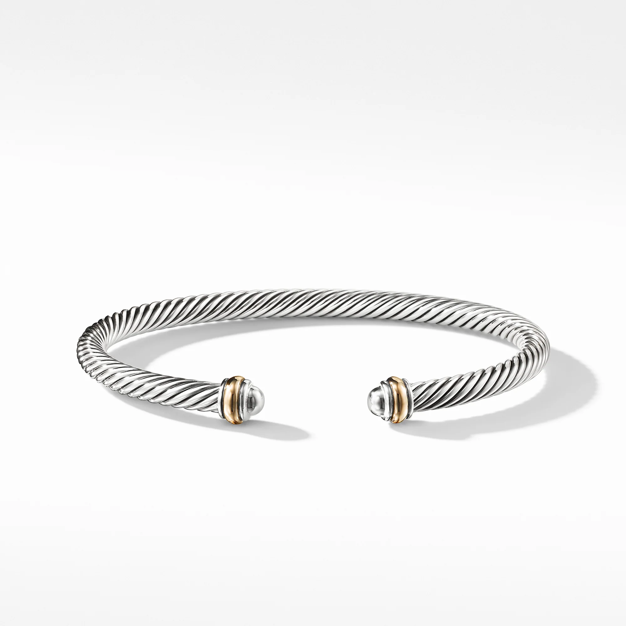 David Yurman The Cable Collection® Bracelet in Silver and 18-Karat Yellow Gold - Image 2