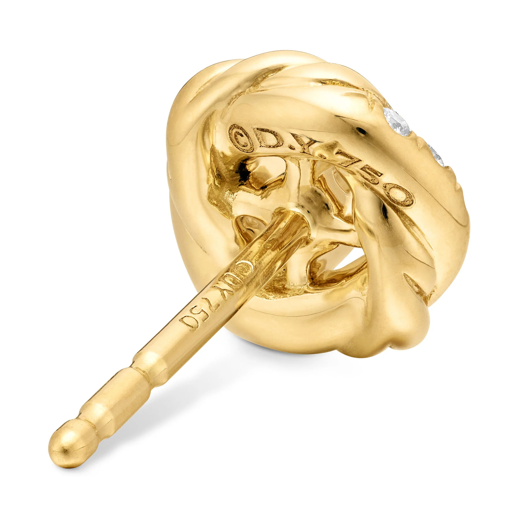 David Yurman The Infinity Collection Earring in 18-Karat Yellow Gold - Image 4