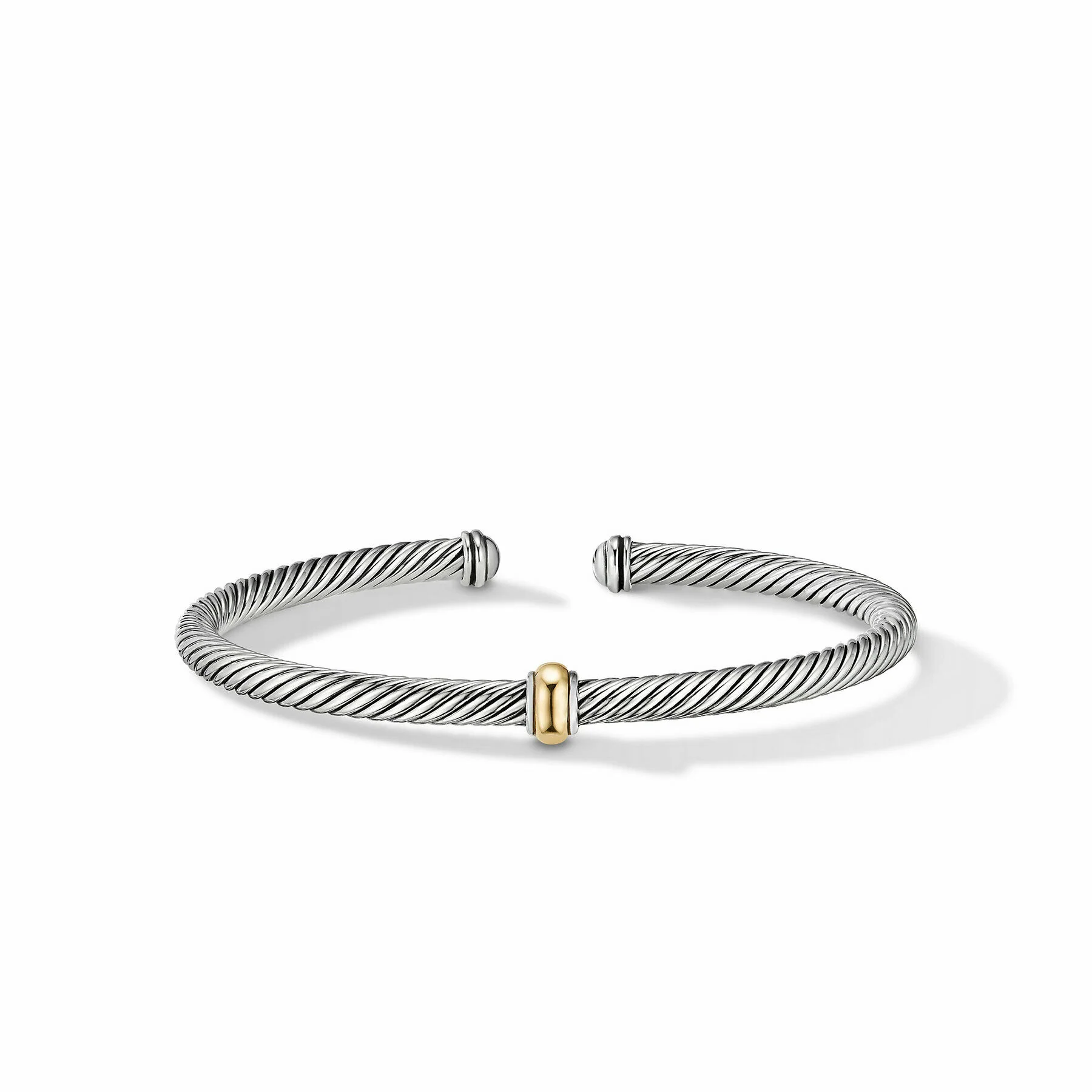 David Yurman The Cable Collection® Bracelet in Silver and 18-Karat Yellow Gold - Image 4