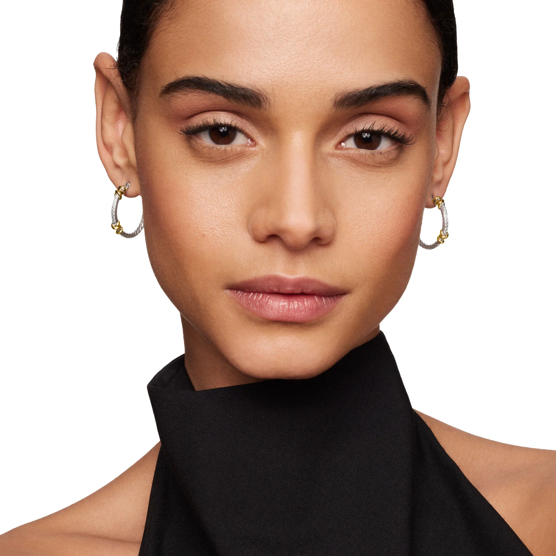 David Yurman The DY Helena Collection Earring in Silver and 18-Karat Yellow Gold - Image 5