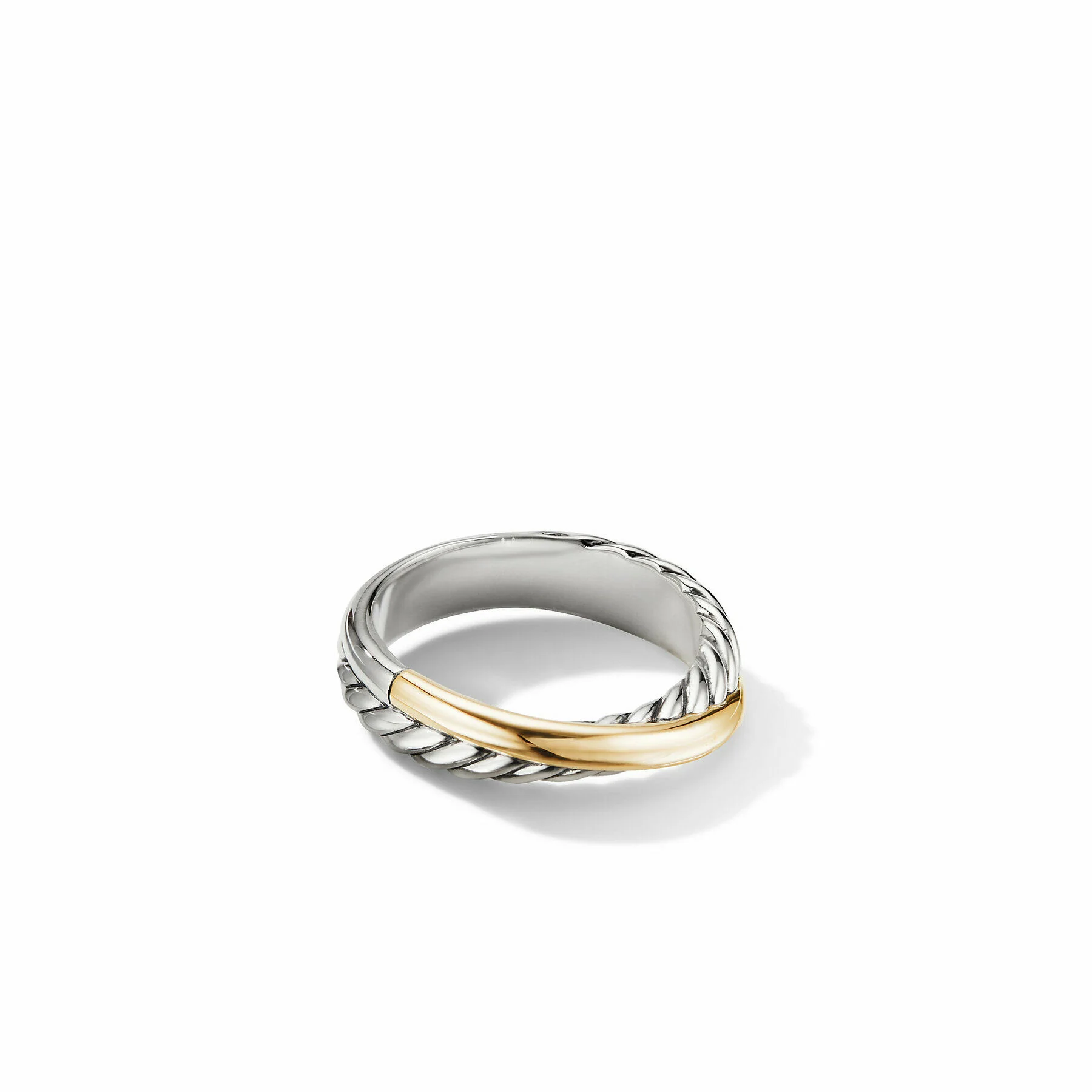 David Yurman   Ring in Silver and 18-Karat Yellow Gold