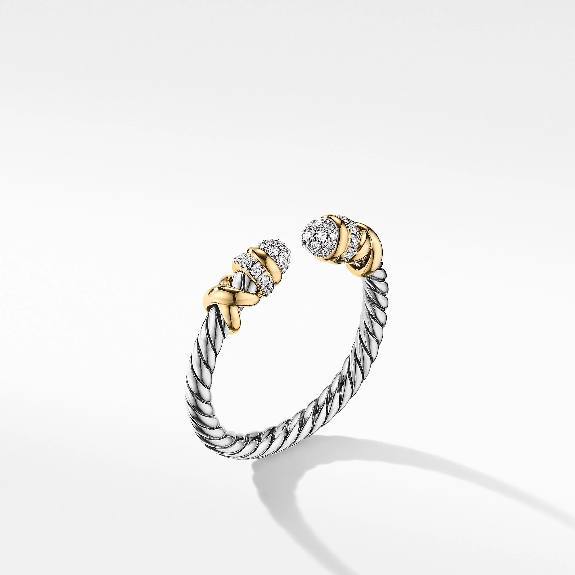 David Yurman The DY Helena Collection Ring in Silver and 18-Karat Yellow Gold - Image 3
