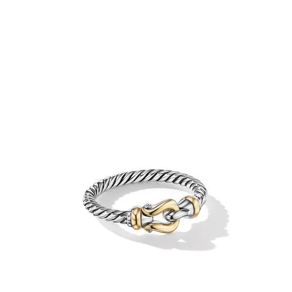 David Yurman The Cable Collectibles® Collection Ring in Silver and 18-Karat Yellow Gold