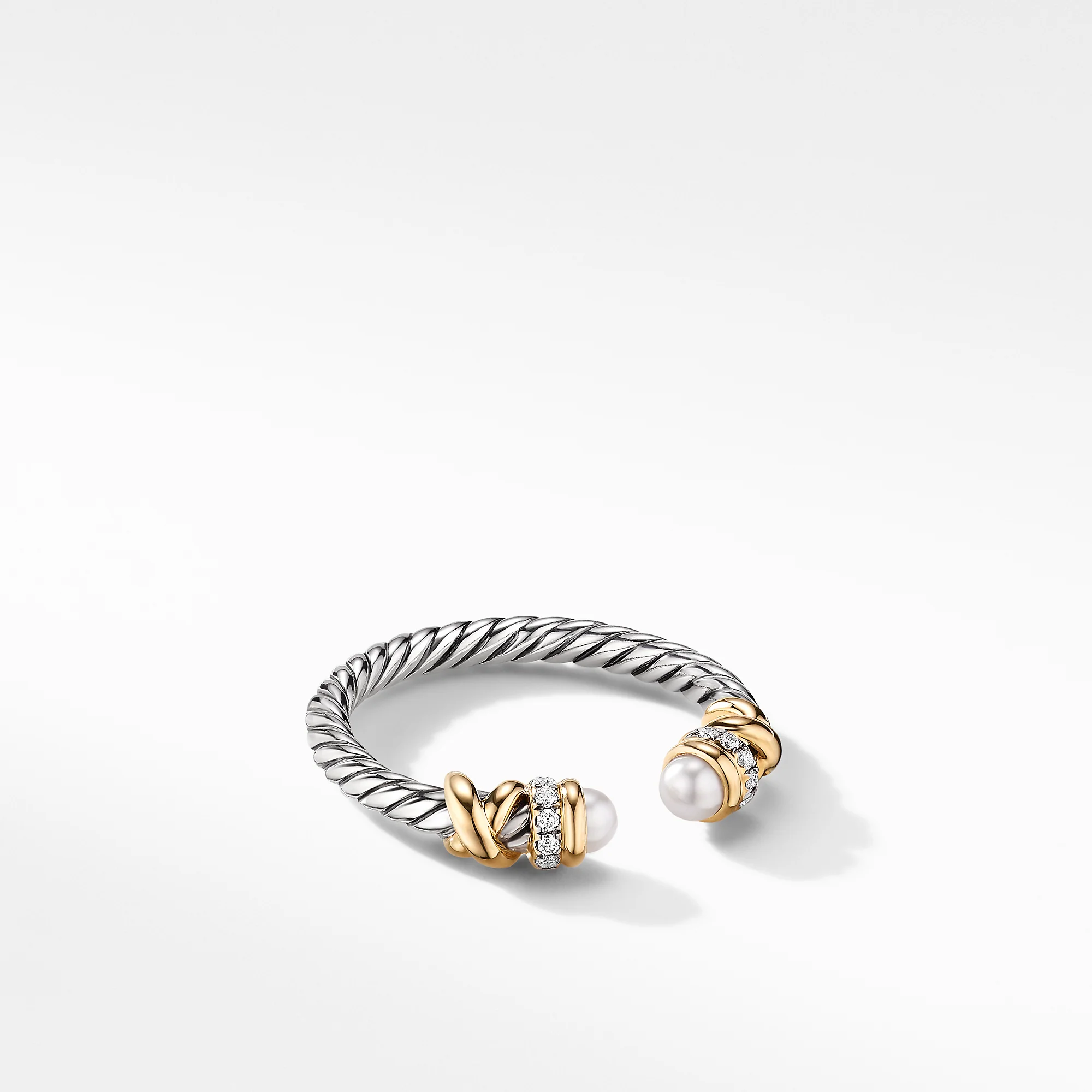 David Yurman The DY Helena Collection Ring in Silver and 18-Karat Yellow Gold - Image 2