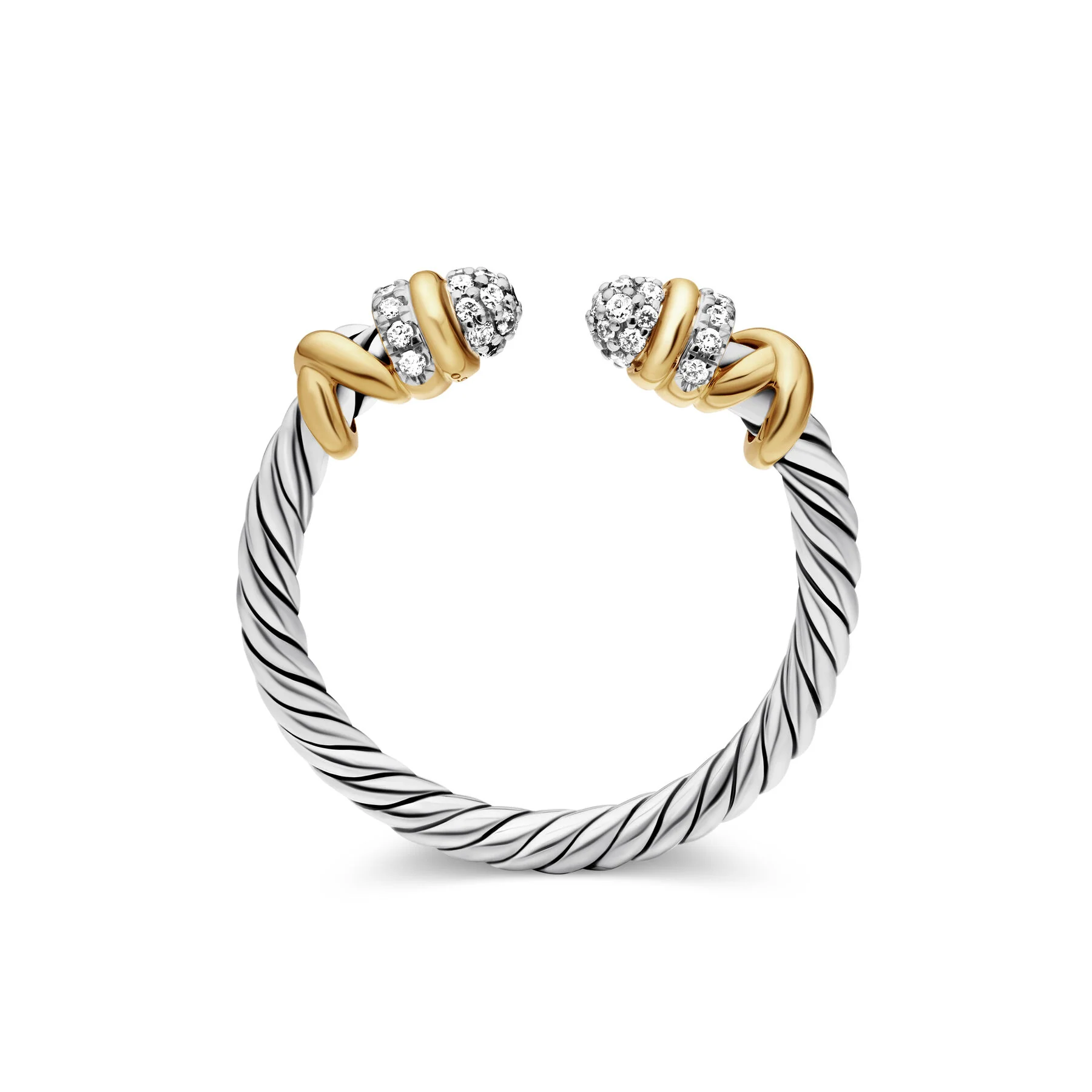 David Yurman The DY Helena Collection Ring in Silver and 18-Karat Yellow Gold - Image 3