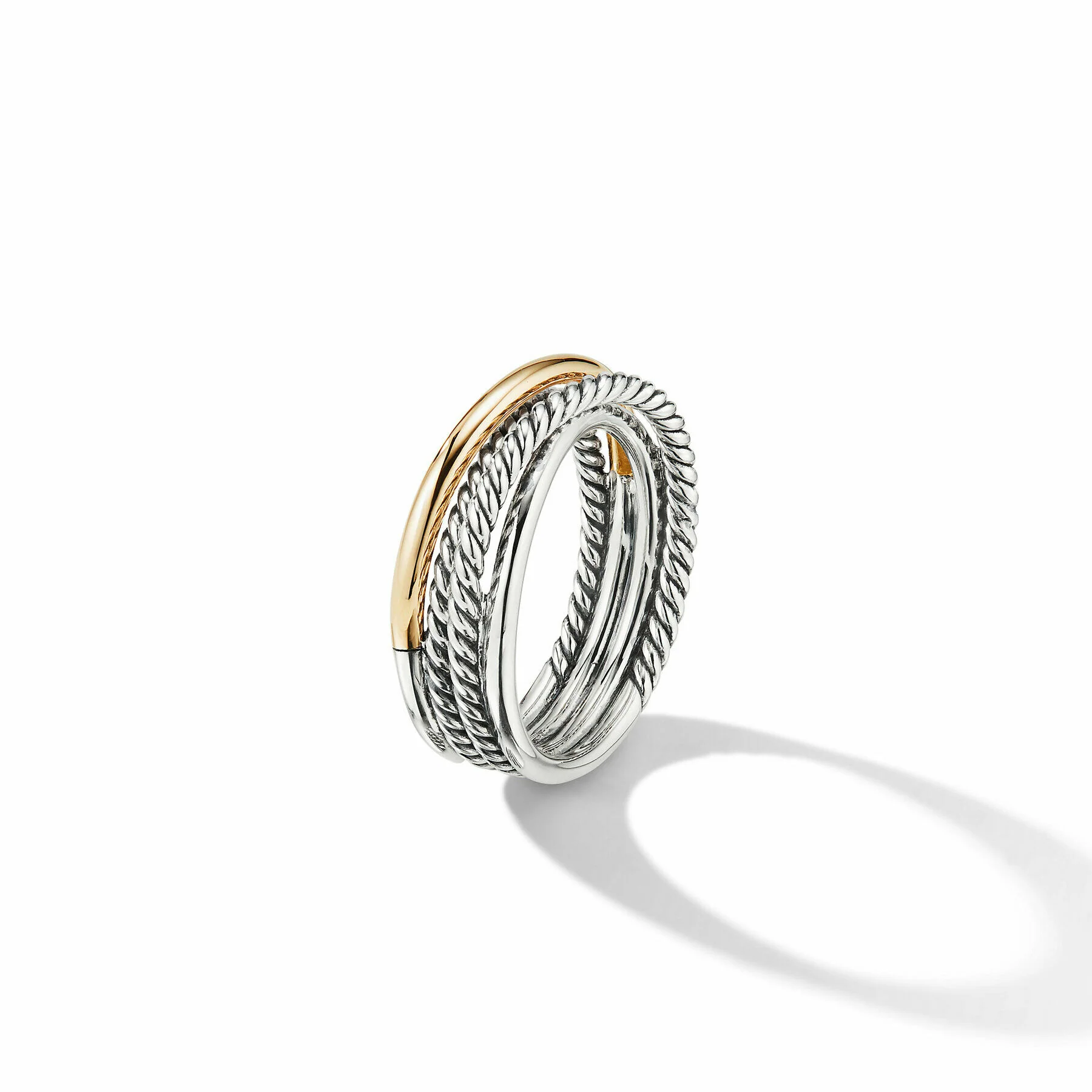 David Yurman   Ring in Silver and 18-Karat Yellow Gold - Image 3
