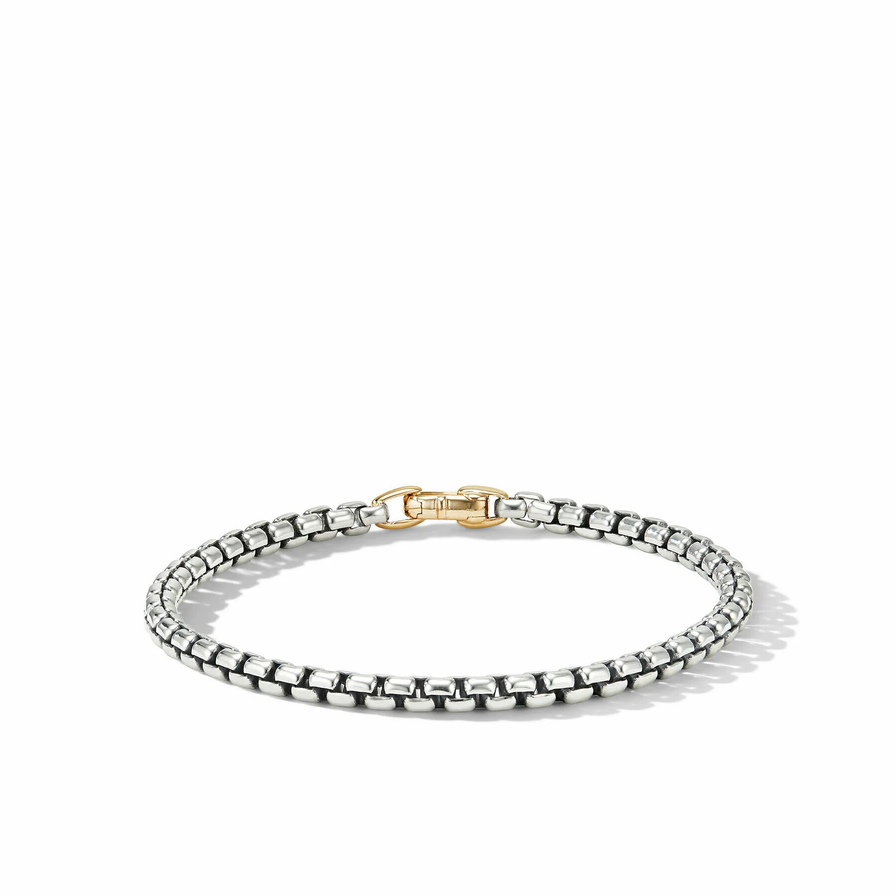 David Yurman The Chain Collection Bracelet in Silver and 14-Karat Yellow Gold