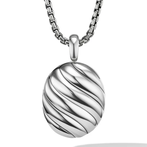 David Yurman The Sculpted Cable Collection Pendant in Sterling Silver